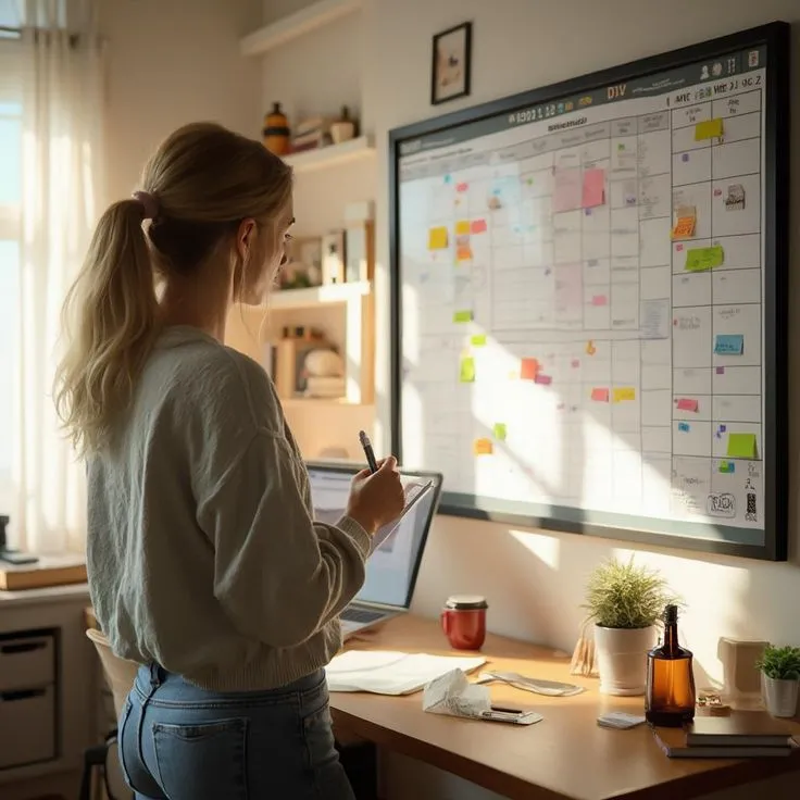 Step-by-step routine planning materials
